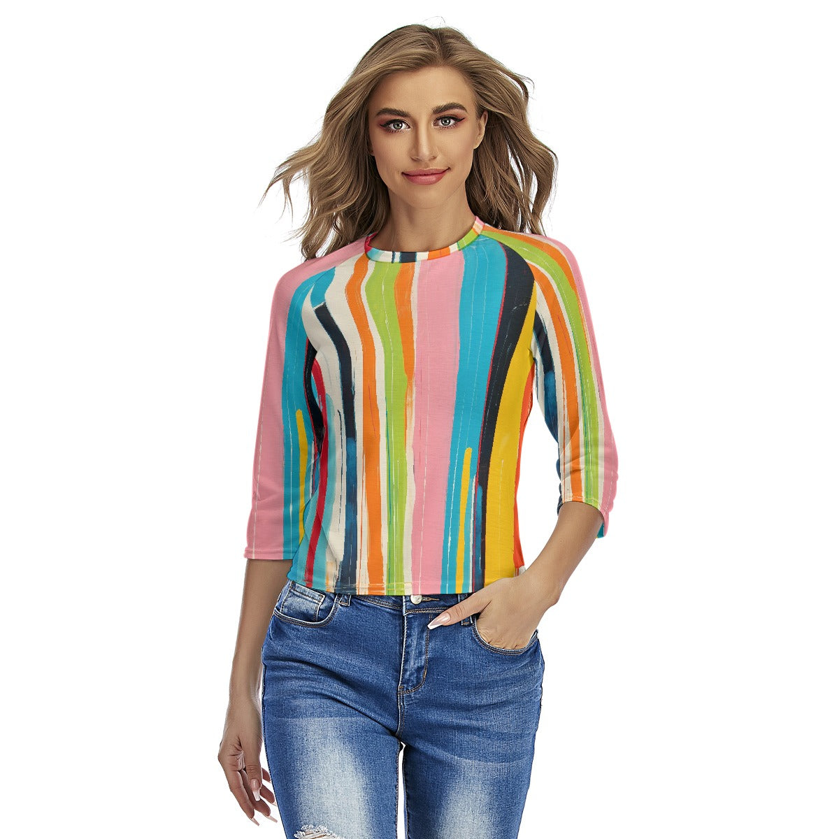All-Over Print Women's Raglan Sleeves T-shirts