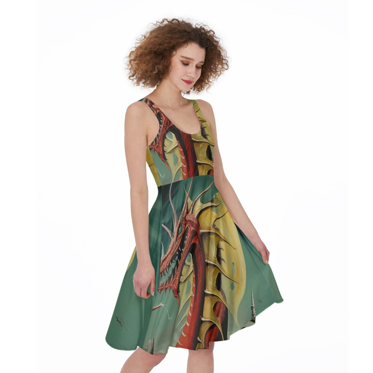 All-Over Print Women's Sleeveless Dress