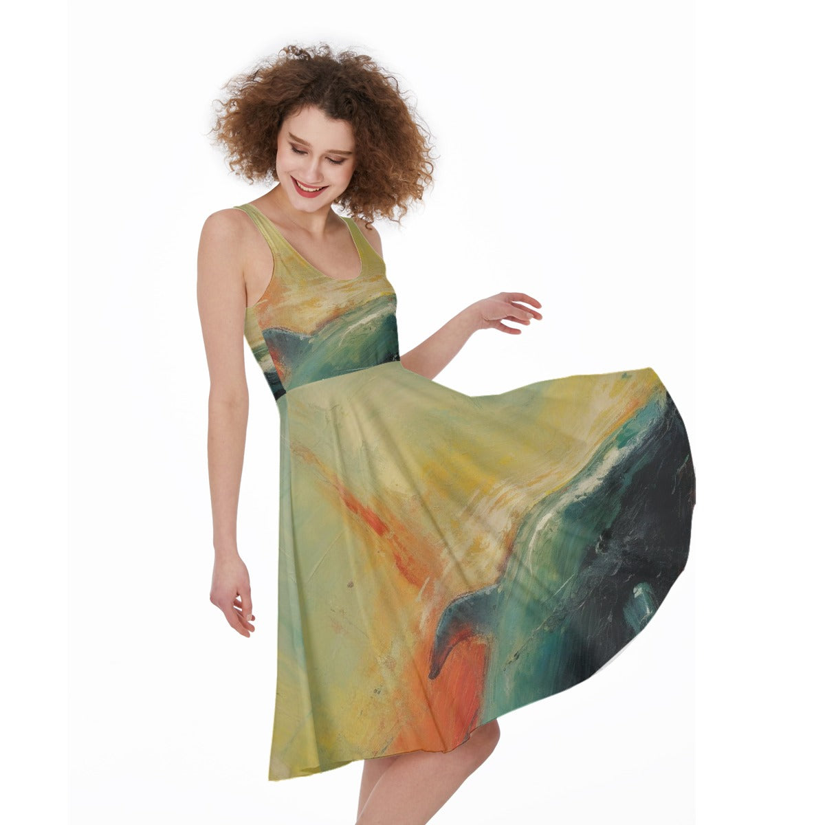 All-Over Print Women's Sleeveless Dress