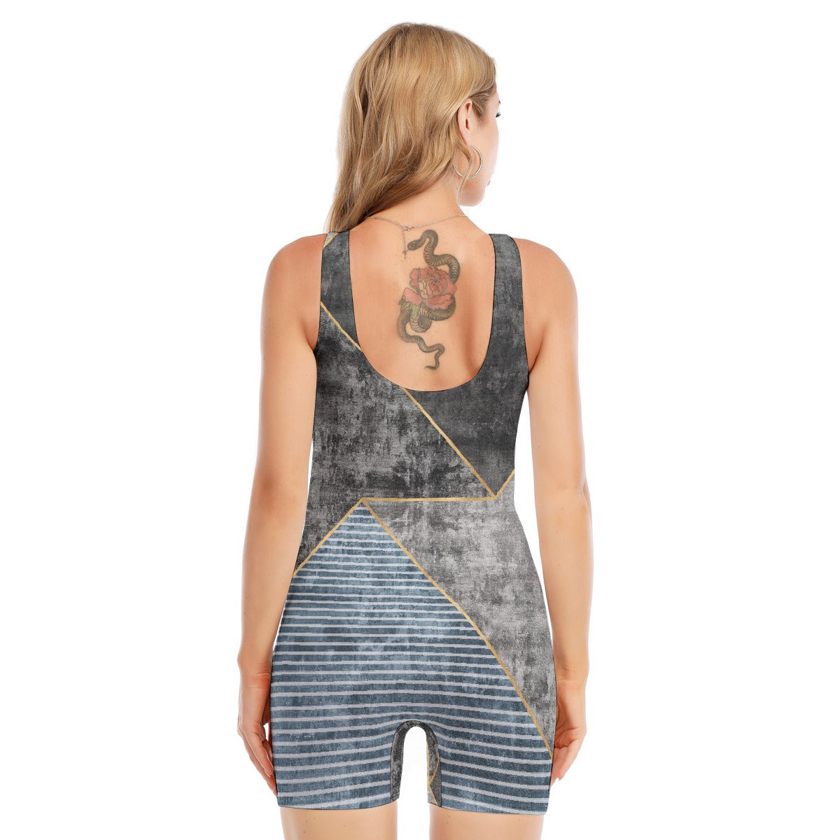 All-Over Print Women's Sleeveless One-piece Swimsuit