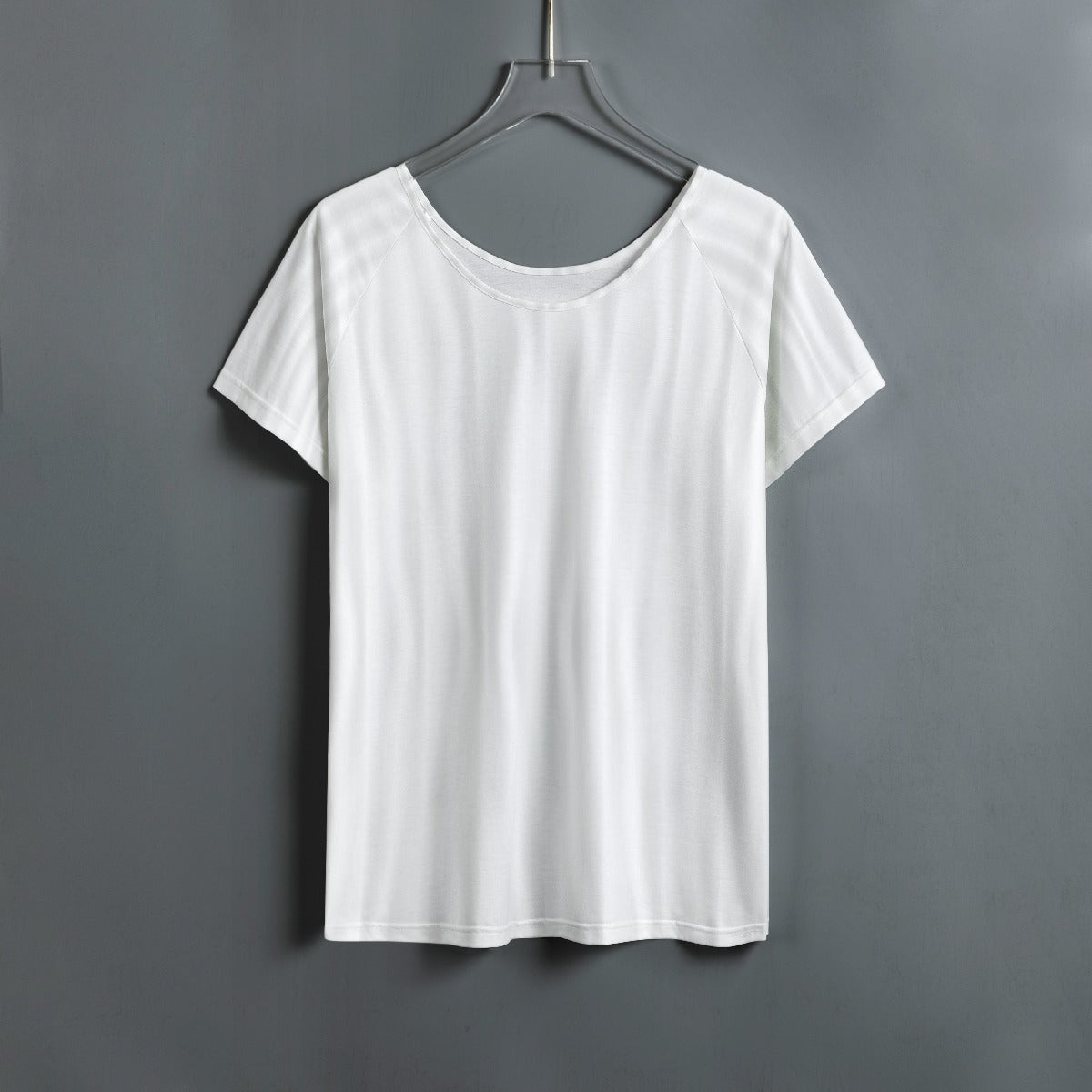 All-Over Print Women's Round Neck T-shirt With Raglan Sleeve
