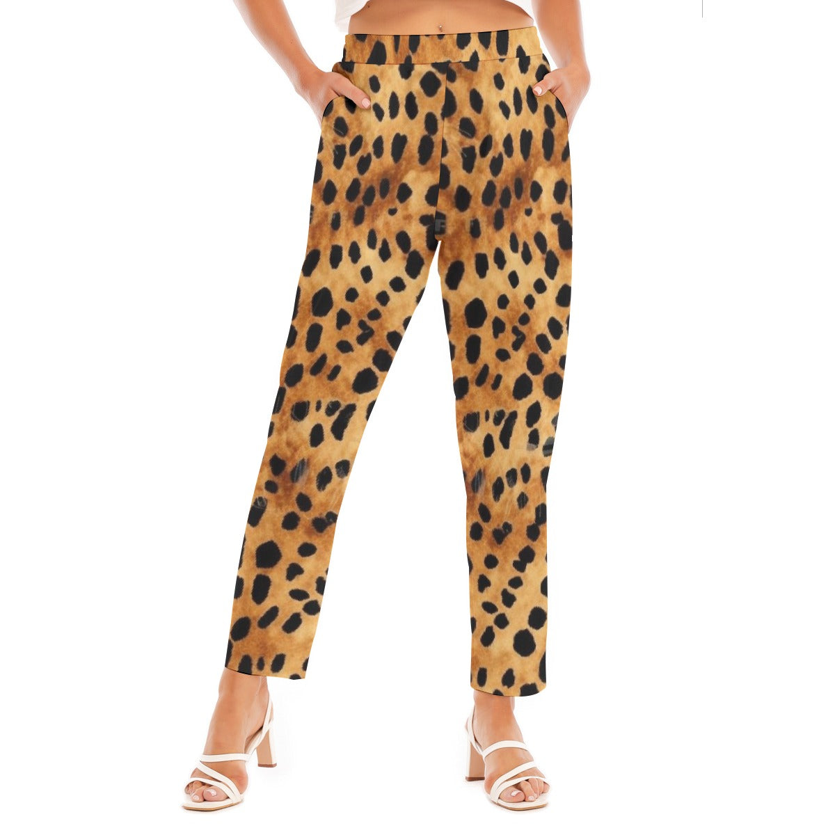 All-Over Print Women's Loose Straight-leg Pants