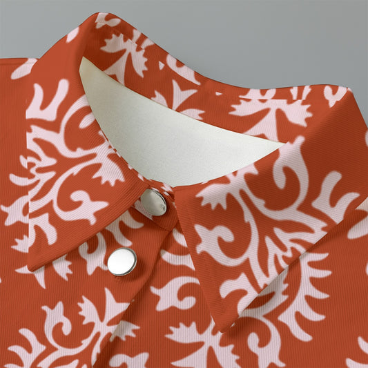 All-Over Print Women's Cropped Jacket | 245GSM Cotton