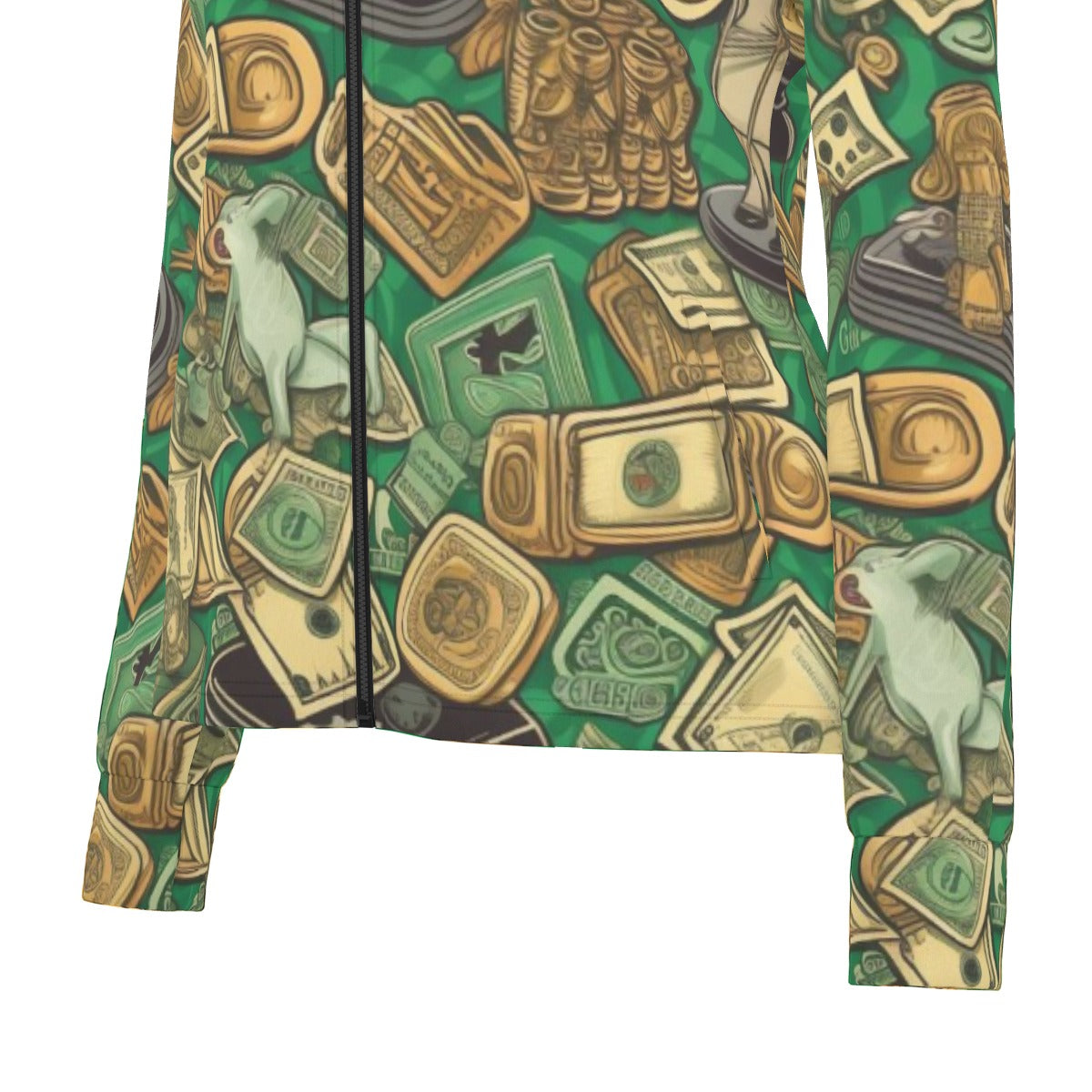 All-Over Print Women's Long Sleeve Thumbhole Jacket