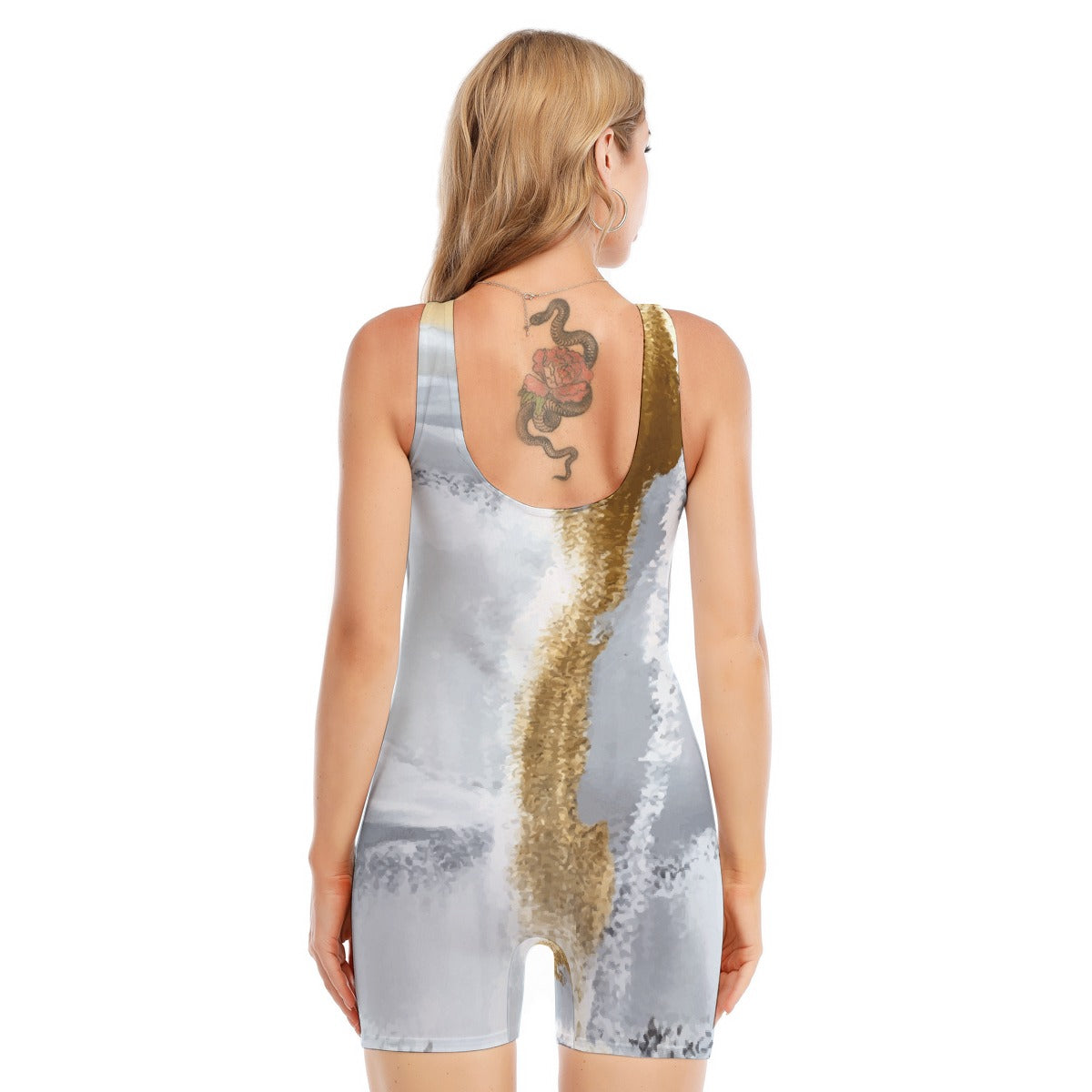 All-Over Print Women's Sleeveless One-piece Swimsuit