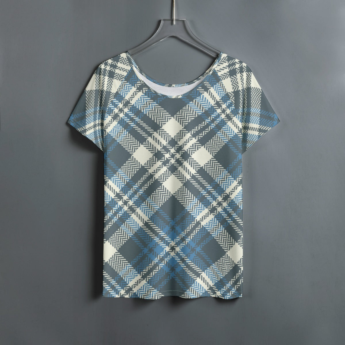 All-Over Print Women's Round Neck T-shirt With Raglan Sleeve