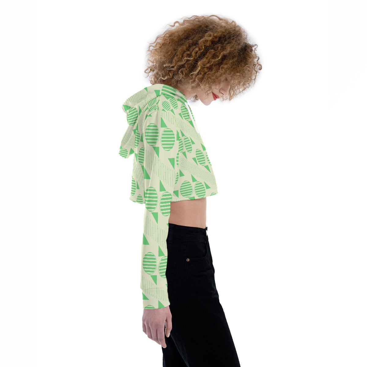 All-Over Print Women's Crop Top Hoodie