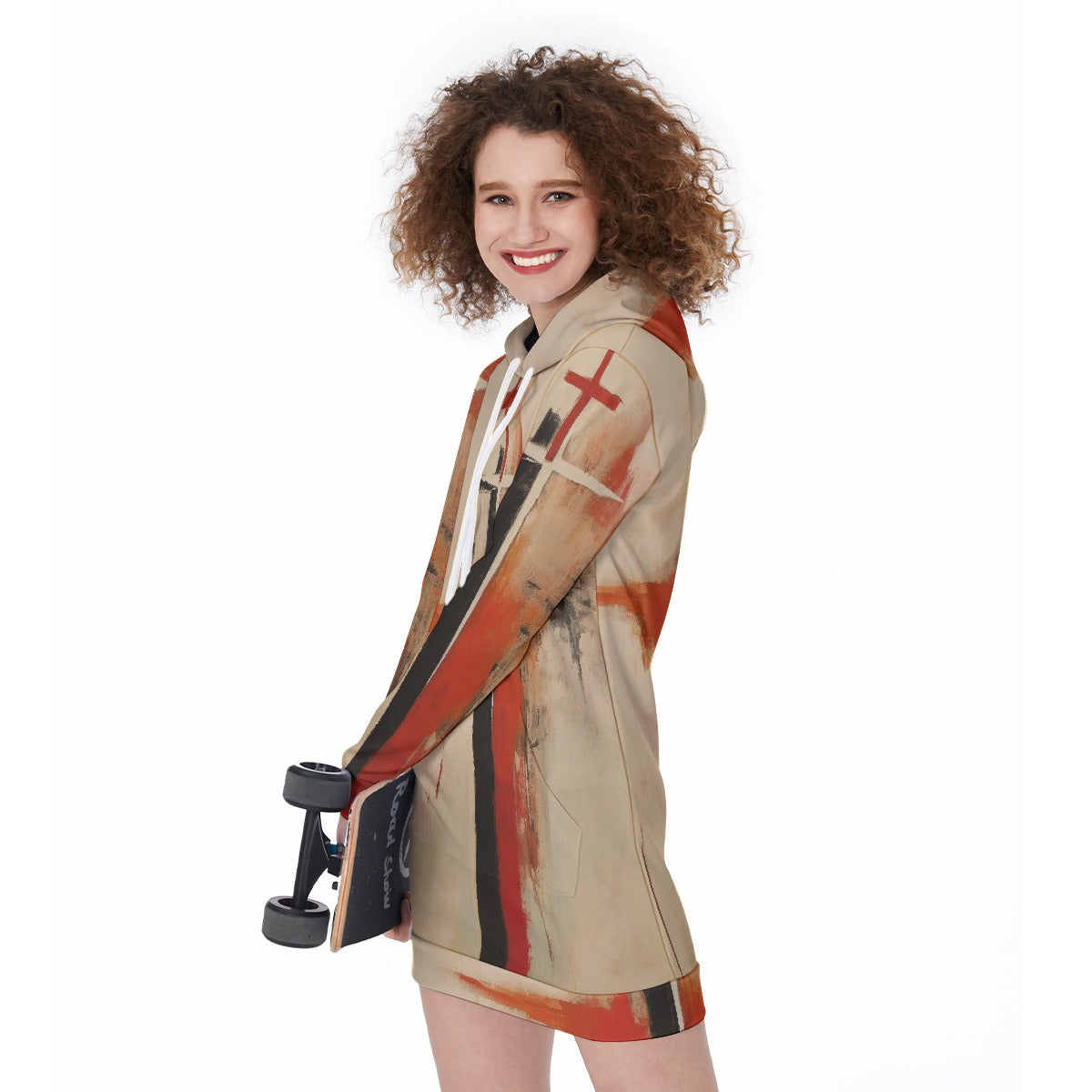 All-Over Print Women's Long Hoodie