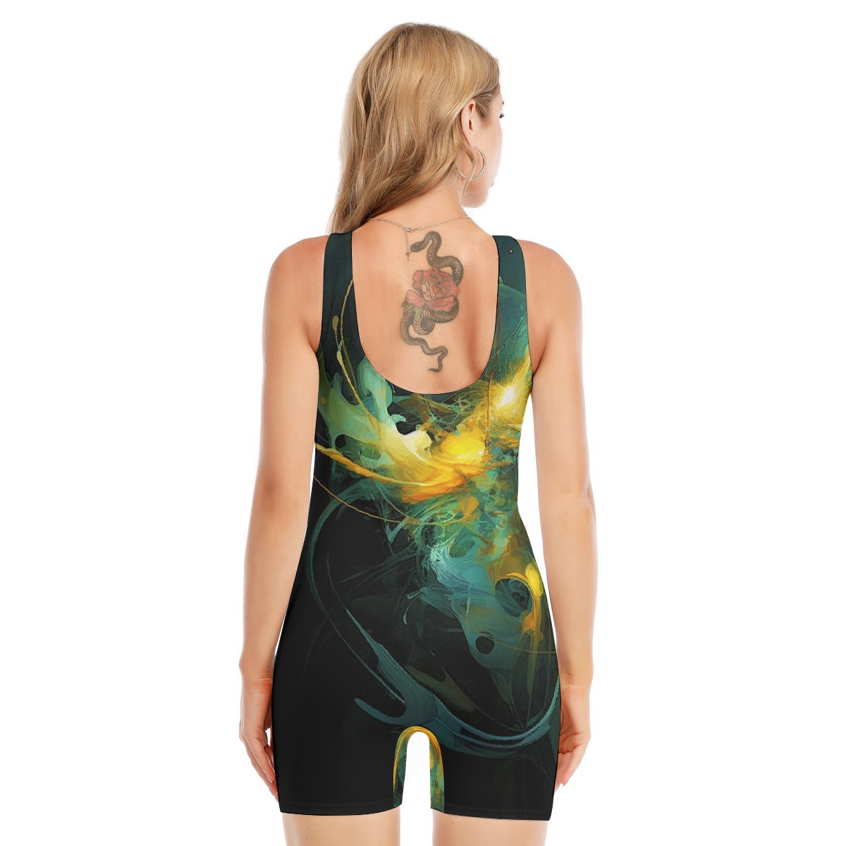 All-Over Print Women's Sleeveless One-piece Swimsuit