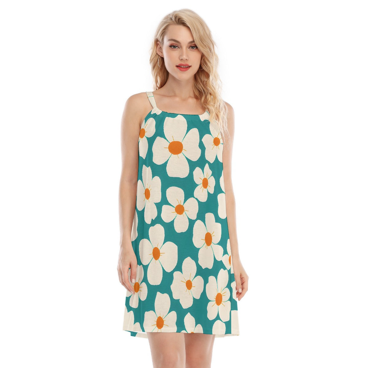 All-Over Print Women's O-neck Cami Dress