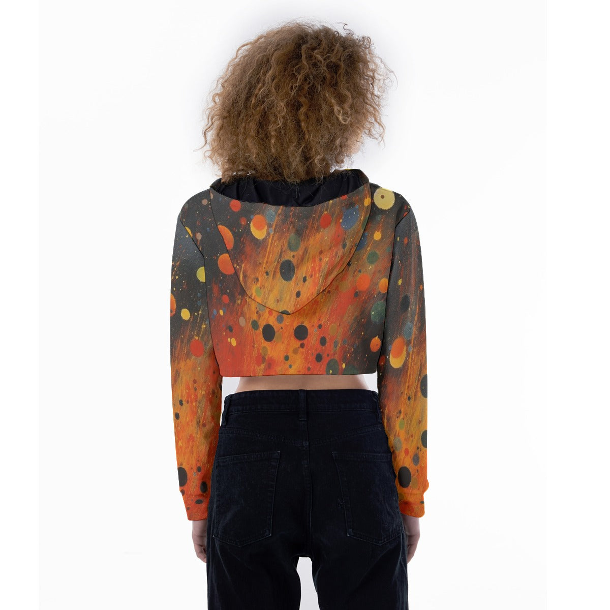 All-Over Print Women's Crop Top Hoodie