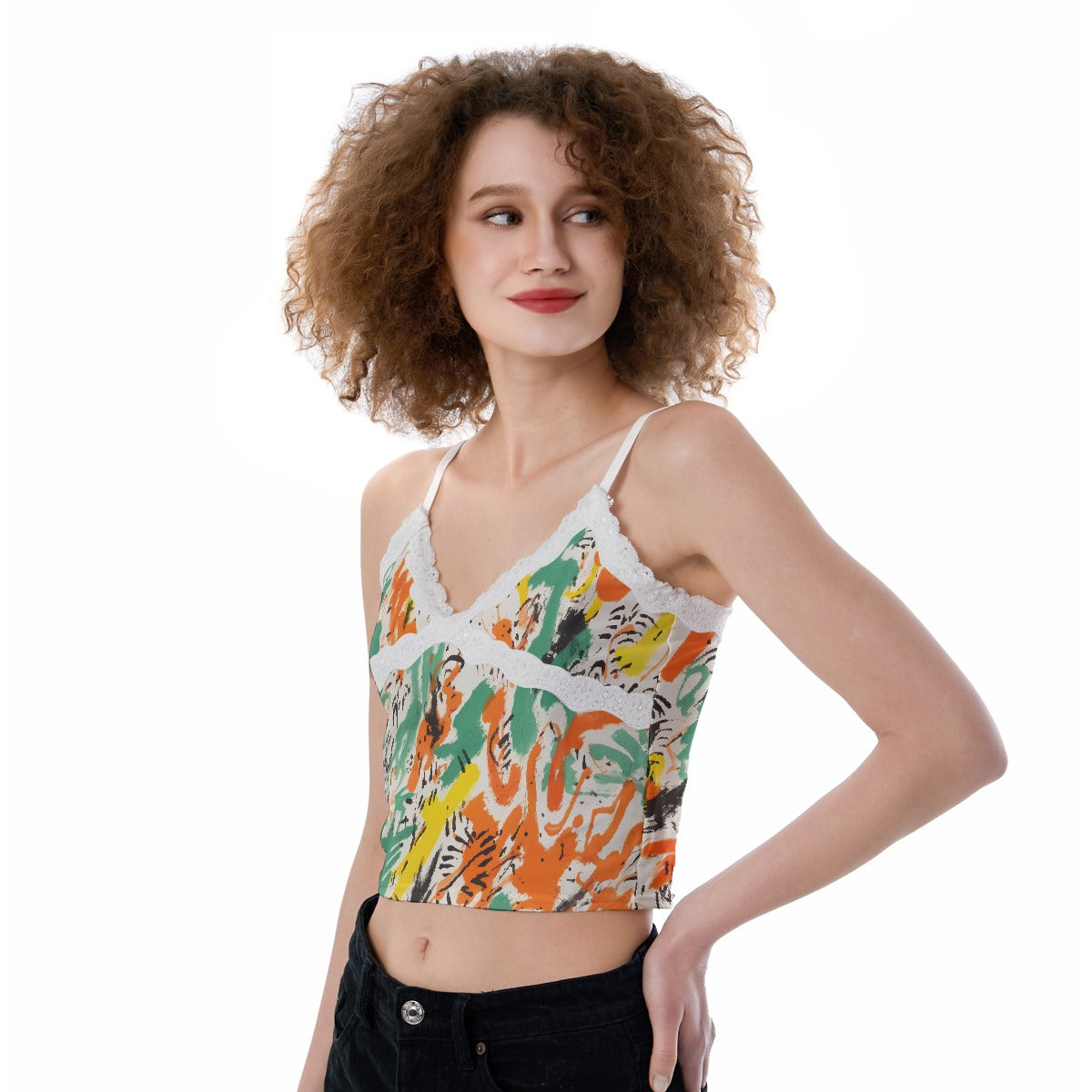 All-Over Print Women's Lace Camisole