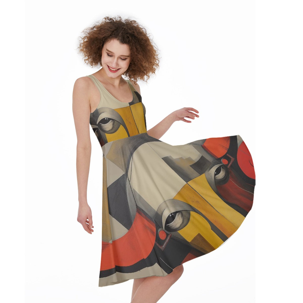 All-Over Print Women's Sleeveless Dress