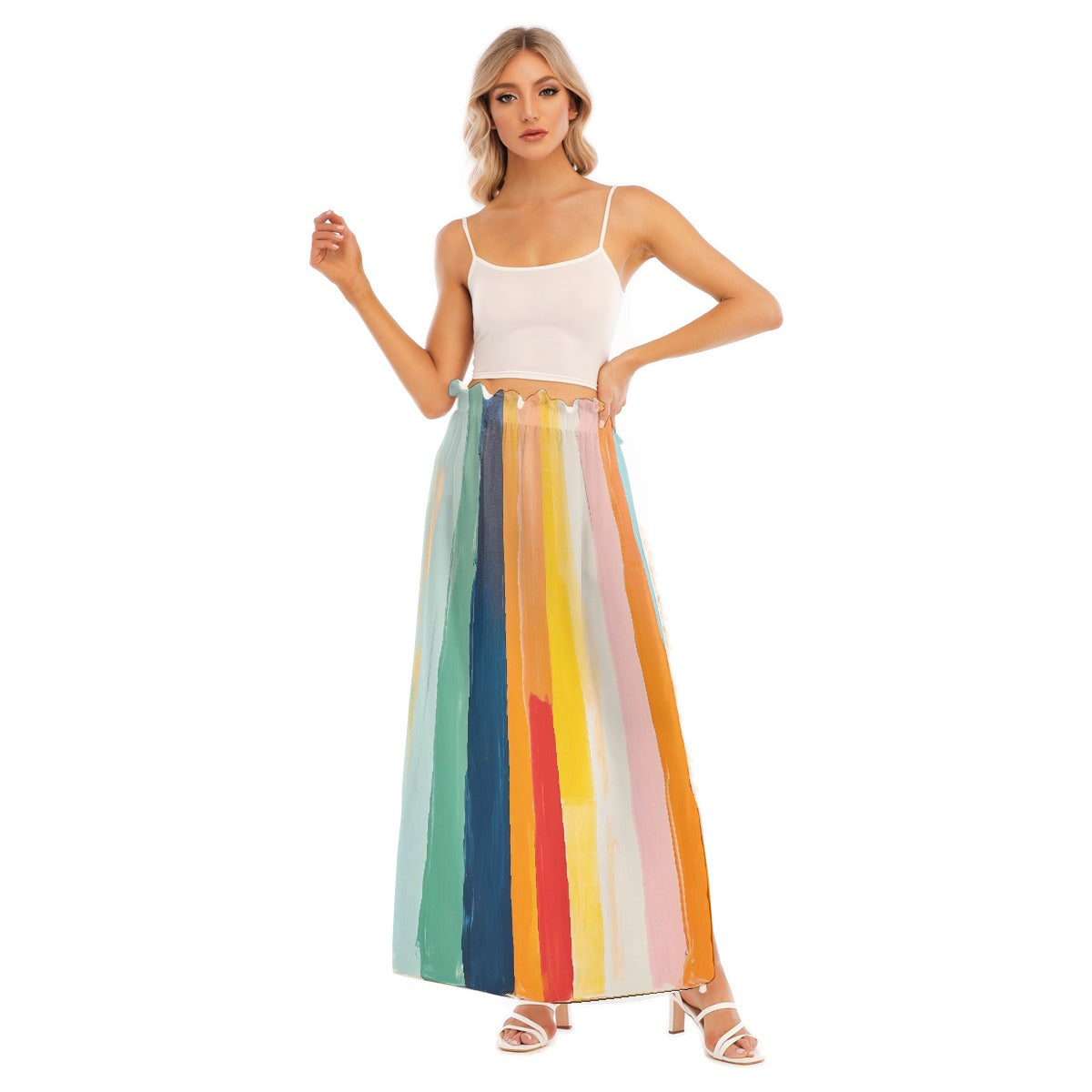 All-Over Print Women's Side Split Skirt