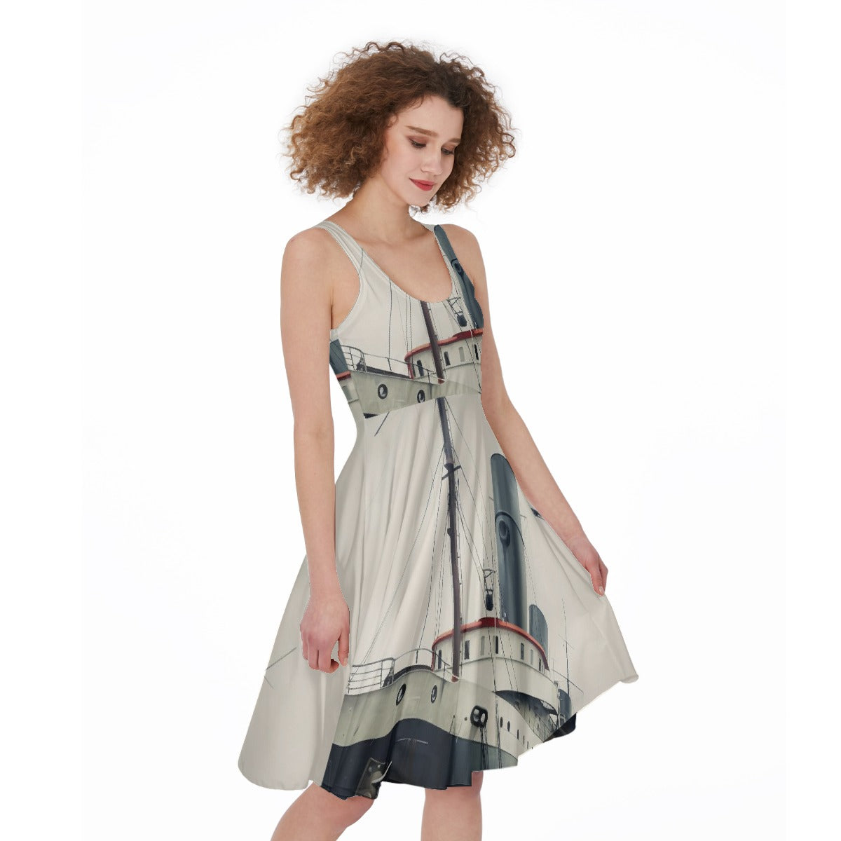 All-Over Print Women's Sleeveless Dress