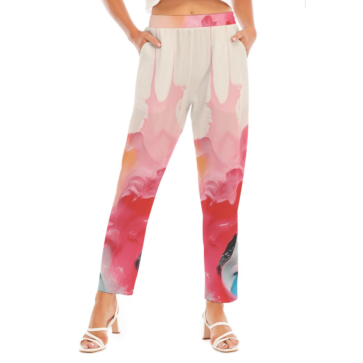 All-Over Print Women's Loose Straight-leg Pants