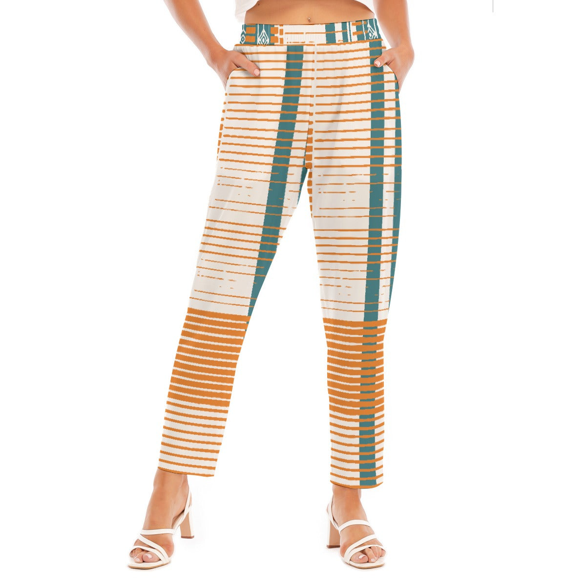 All-Over Print Women's Loose Straight-leg Pants