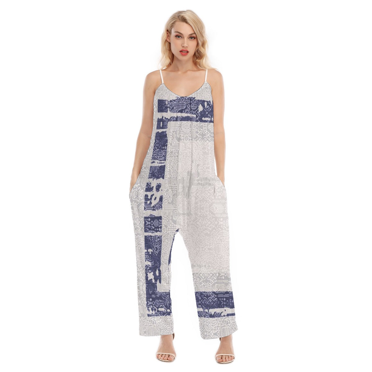 All-Over Print Women's Loose Cami Jumpsuit