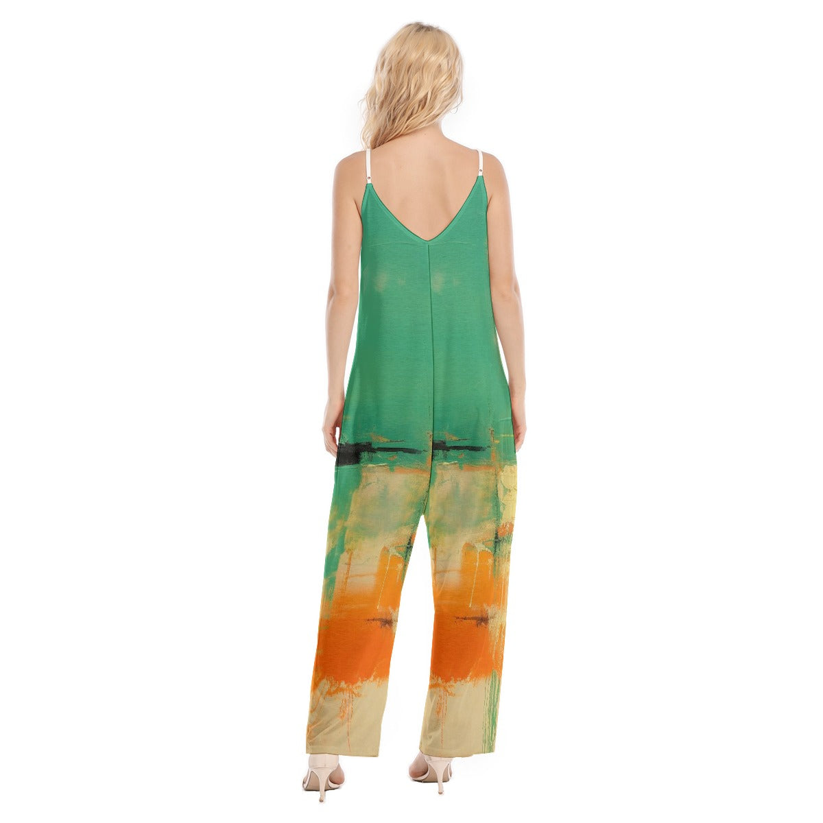 All-Over Print Women's Loose Cami Jumpsuit