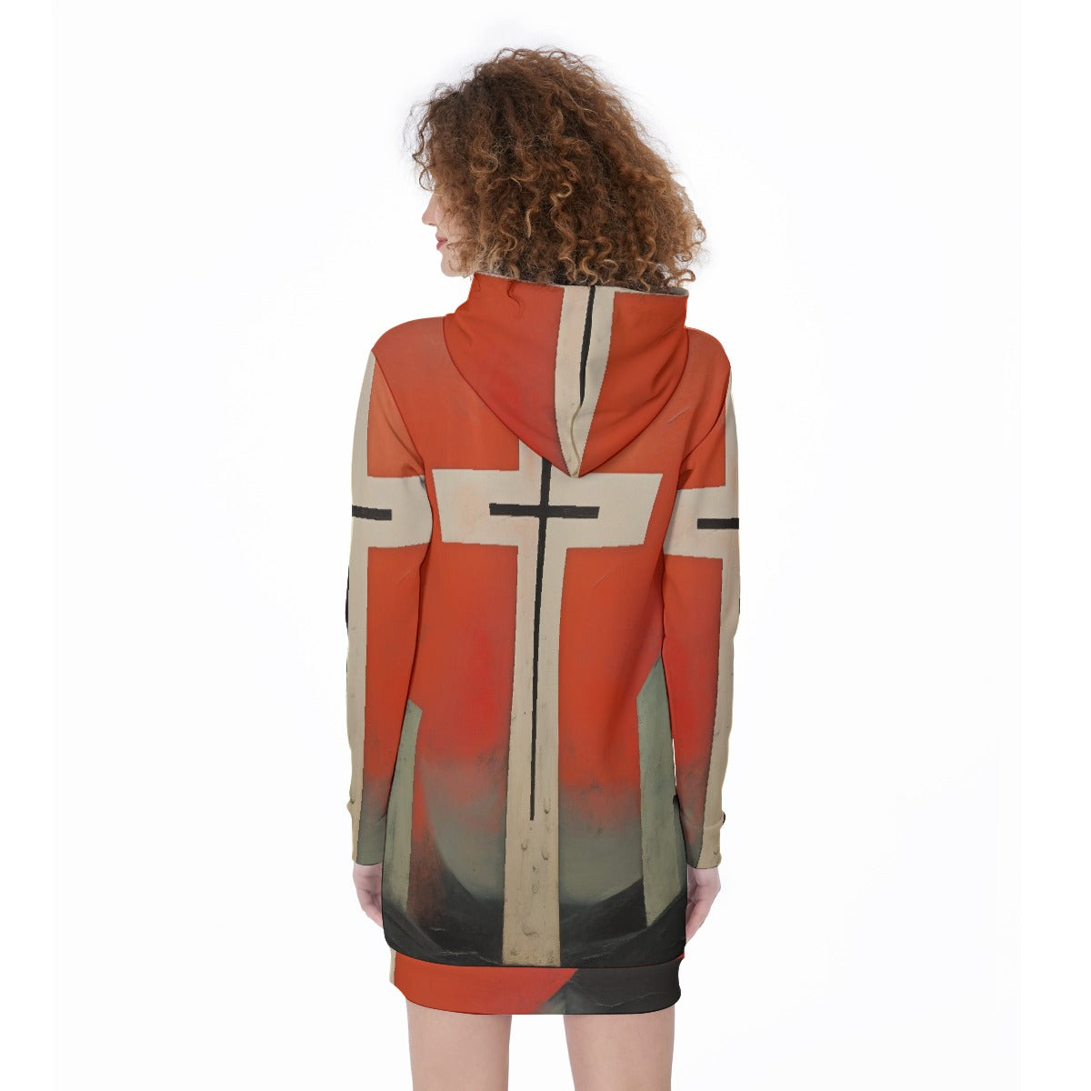 All-Over Print Women's Long Hoodie