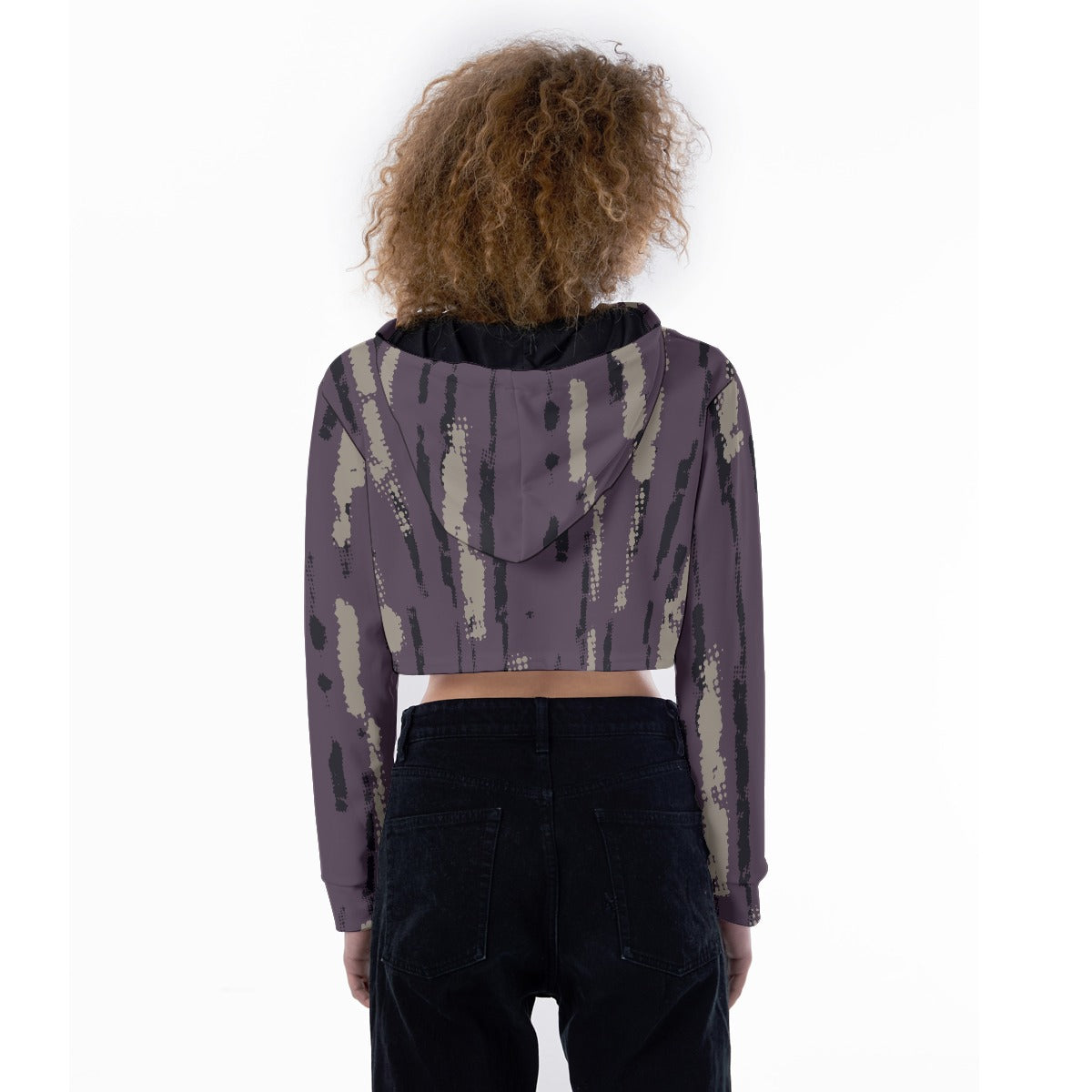 All-Over Print Women's Crop Top Hoodie