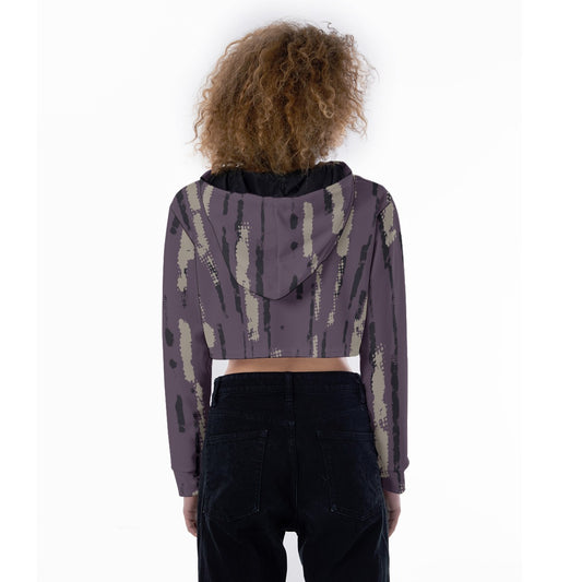 All-Over Print Women's Crop Top Hoodie