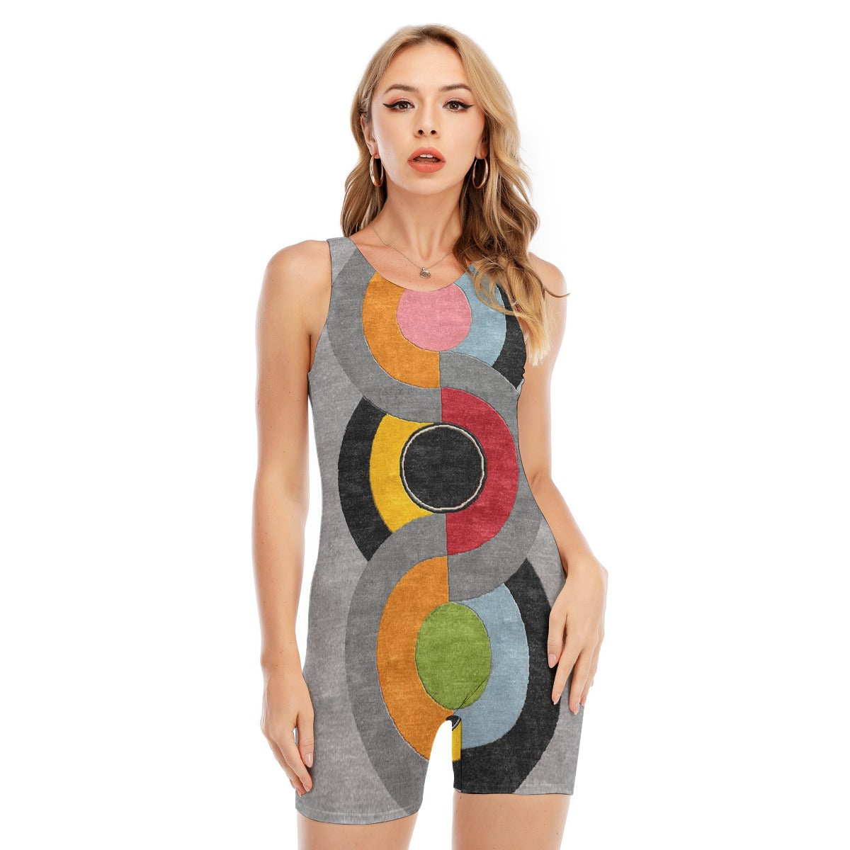 All-Over Print Women's Sleeveless One-piece Swimsuit