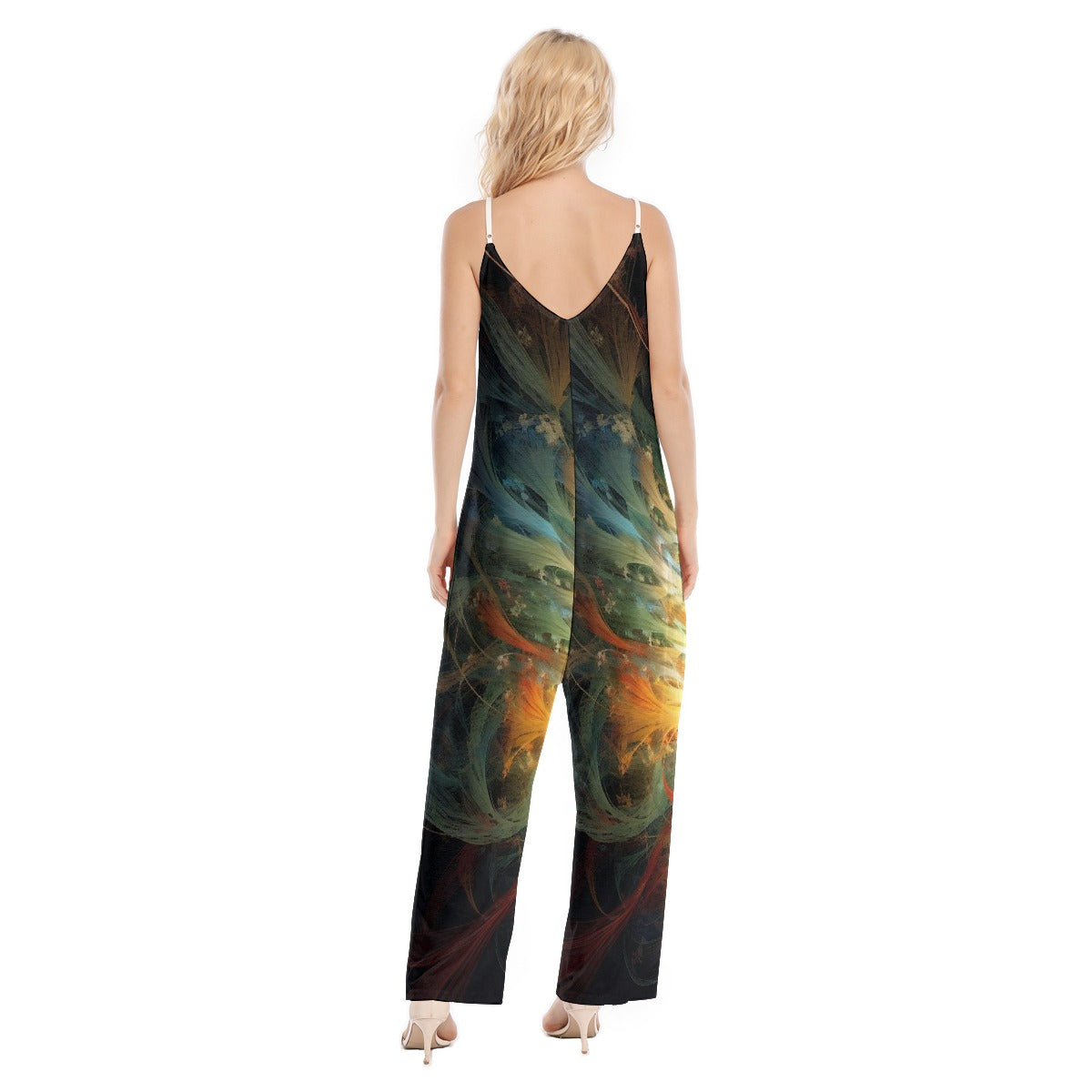 All-Over Print Women's Loose Cami Jumpsuit