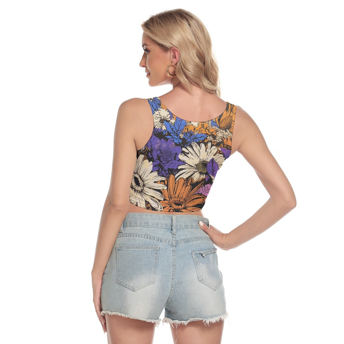 All-Over Print Women's Sport Crop Tank Top