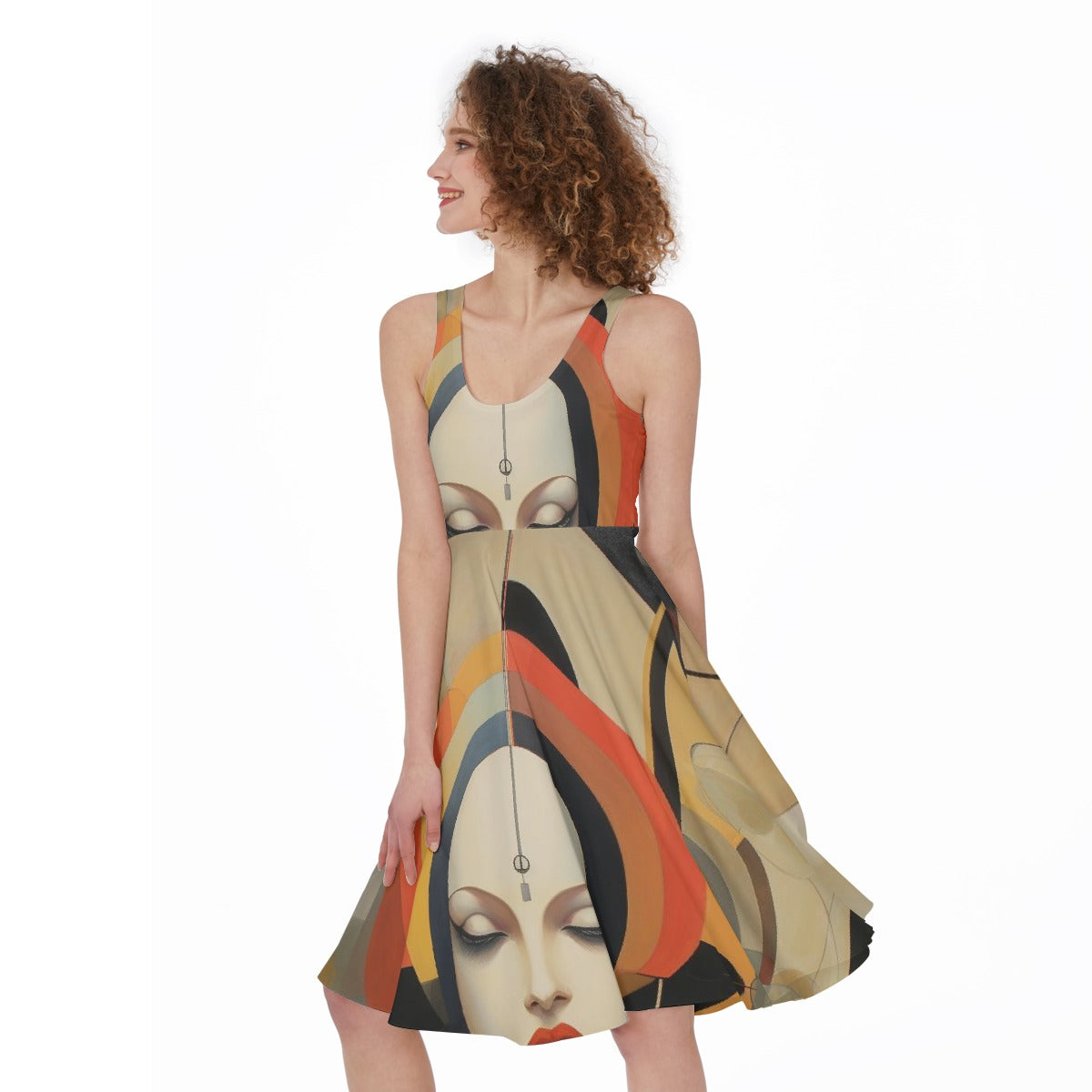 All-Over Print Women's Sleeveless Dress