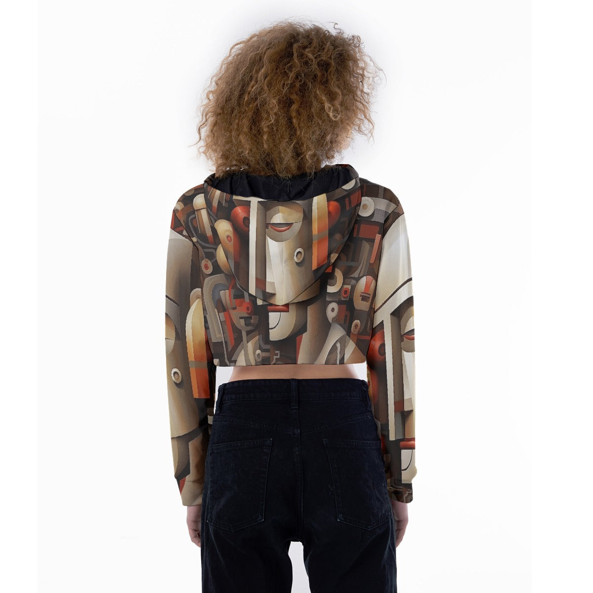 All-Over Print Women's Crop Top Hoodie