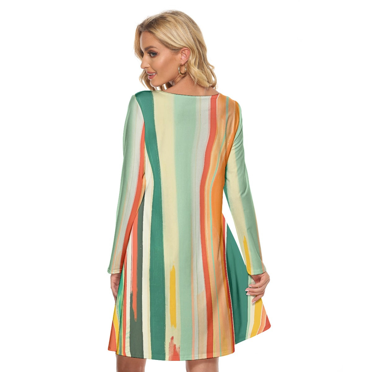 All-Over Print Women's Crew Neck Dress