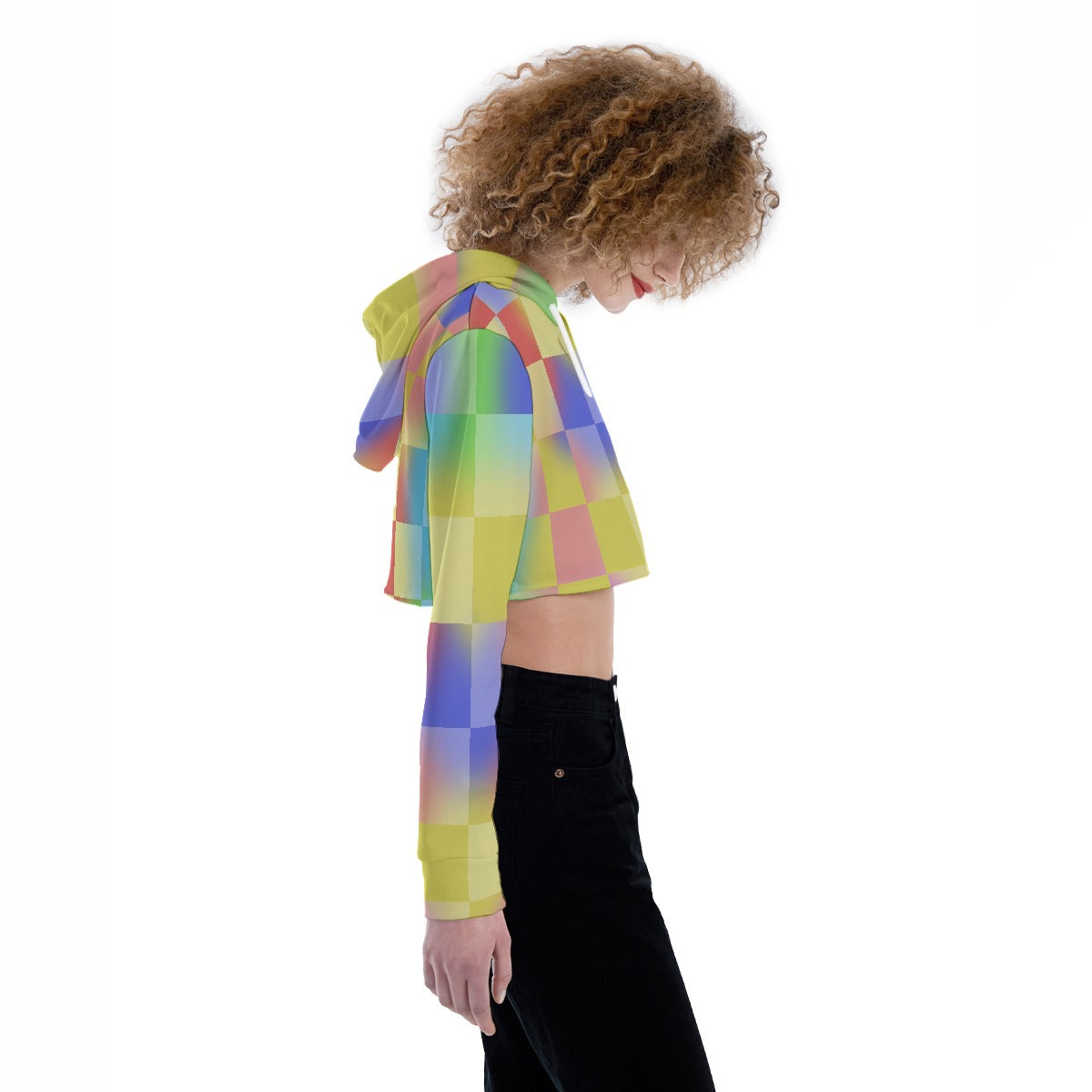 All-Over Print Women's Crop Top Hoodie