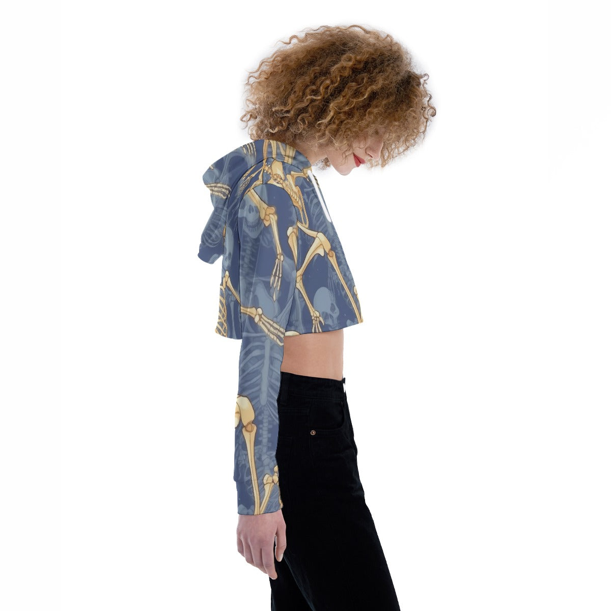 All-Over Print Women's Crop Top Hoodie