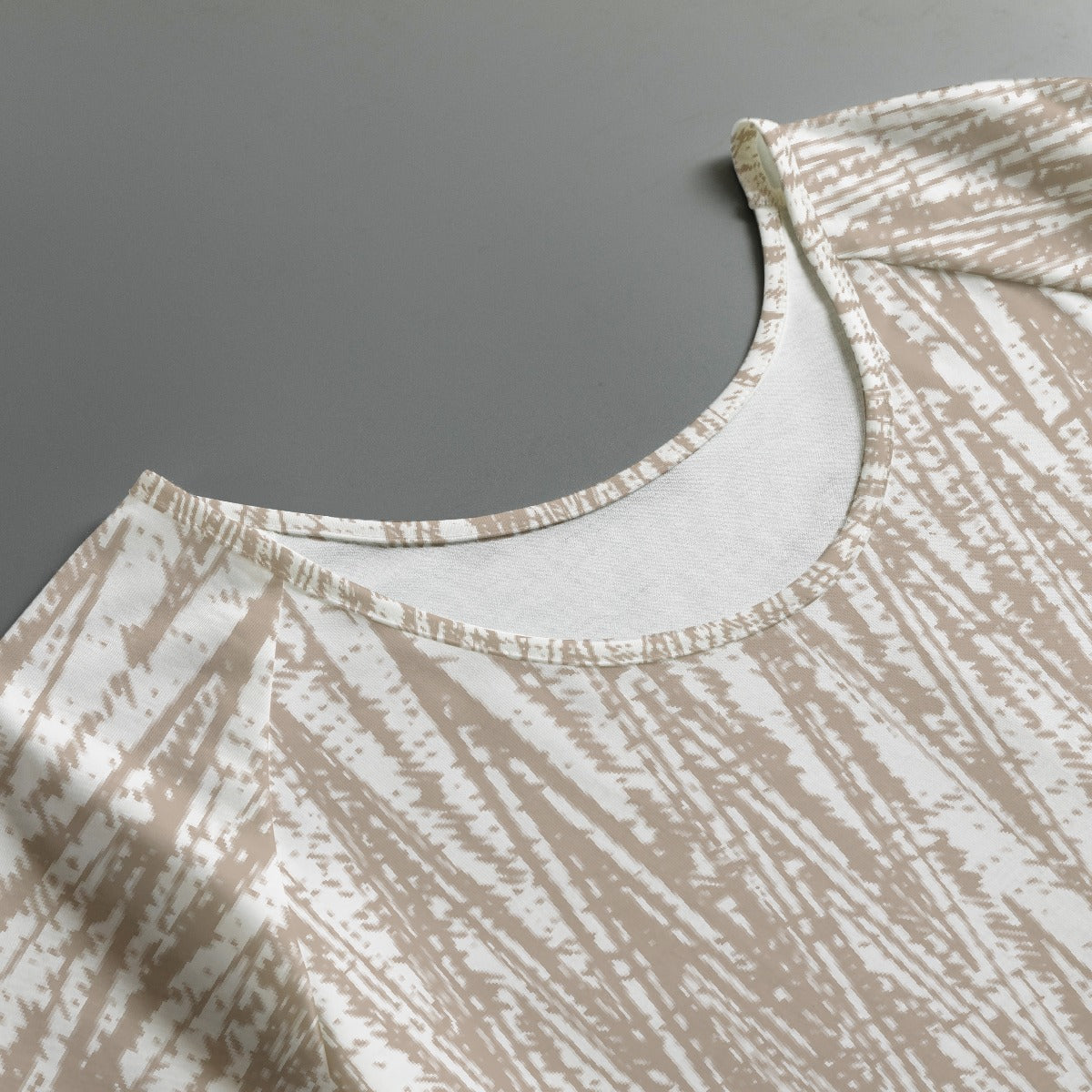 All-Over Print Women's Round Neck T-shirt With Raglan Sleeve