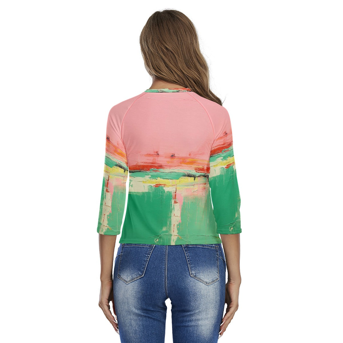 All-Over Print Women's Raglan Sleeves T-shirts