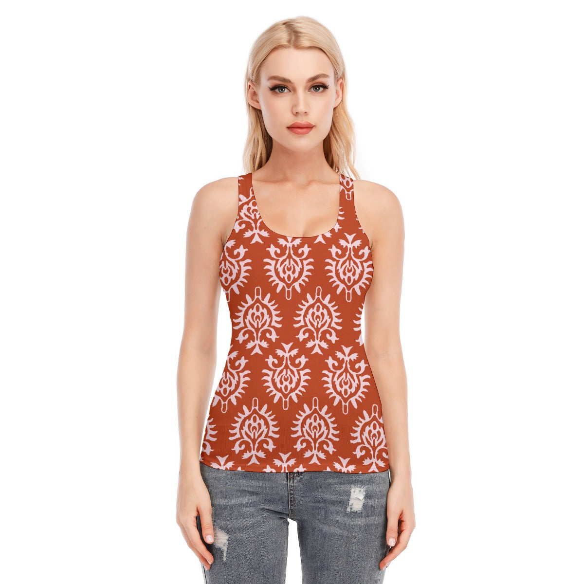 All-Over Print Women's Racer Vest | 190GSM Cotton