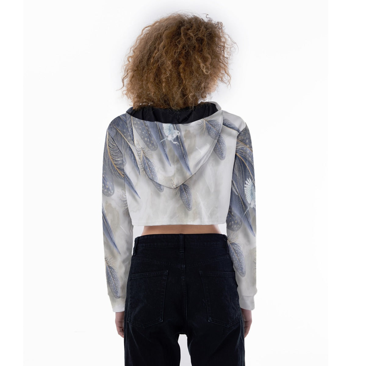 All-Over Print Women's Crop Top Hoodie