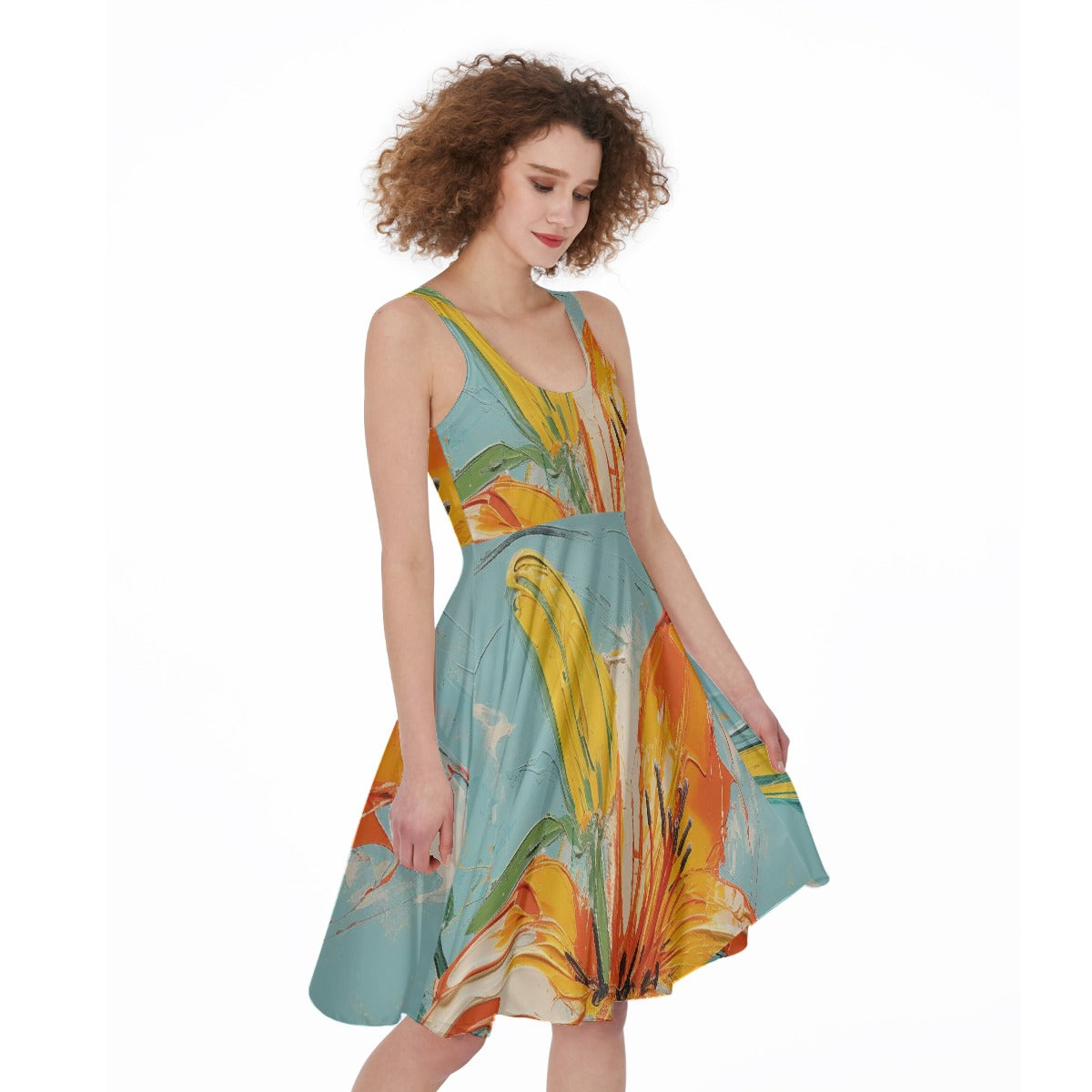 All-Over Print Women's Sleeveless Dress