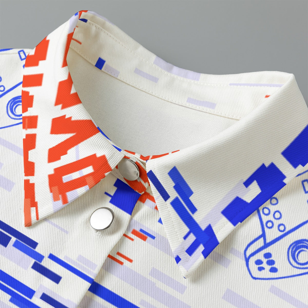 All-Over Print Women's Cropped Jacket | 245GSM Cotton