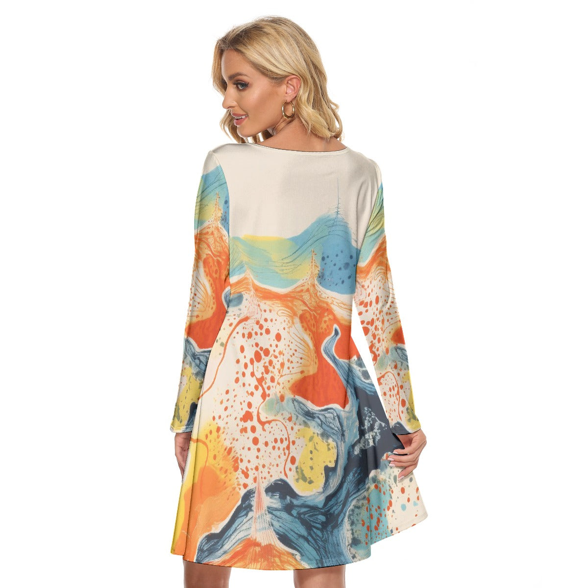All-Over Print Women's Crew Neck Dress