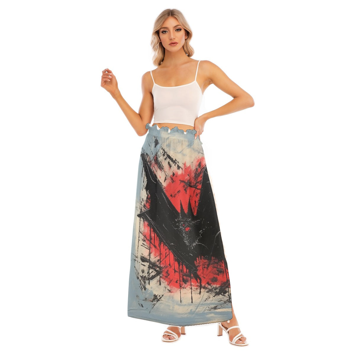 All-Over Print Women's Side Split Skirt