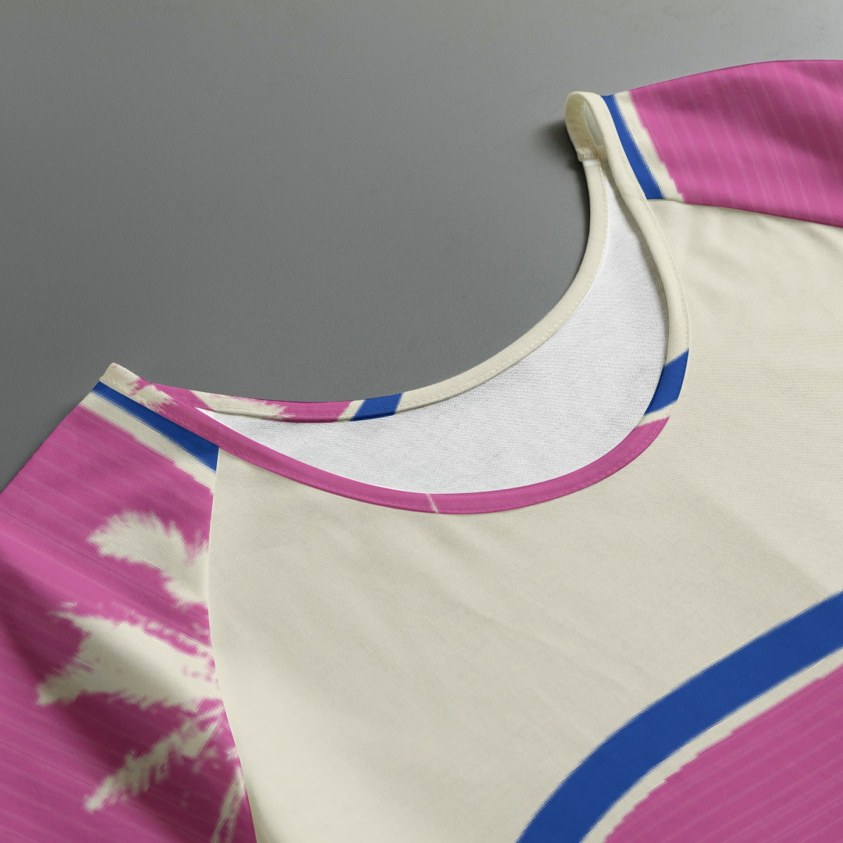 All-Over Print Women's Round Neck T-shirt With Raglan Sleeve