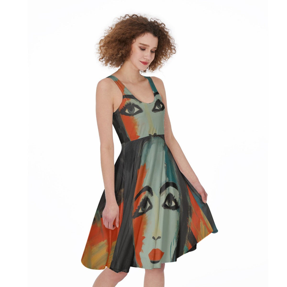All-Over Print Women's Sleeveless Dress