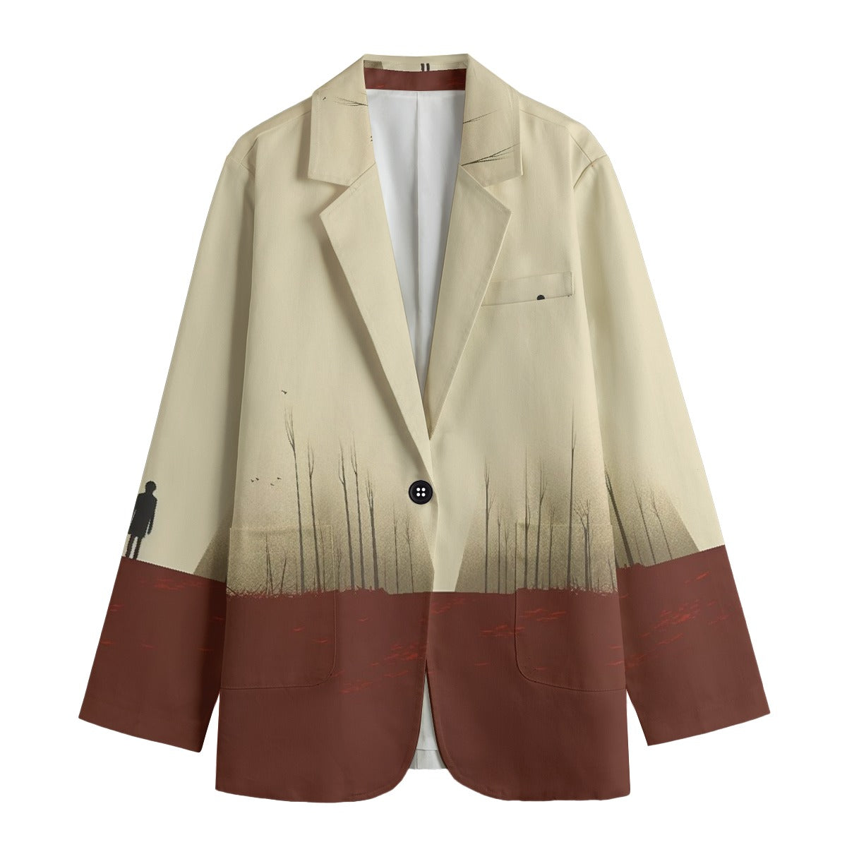 All-Over Print Women's Leisure Blazer