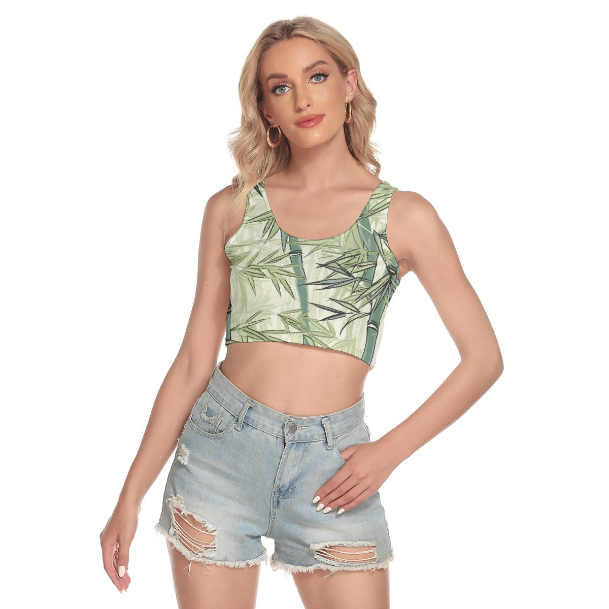 All-Over Print Women's Sport Crop Tank Top