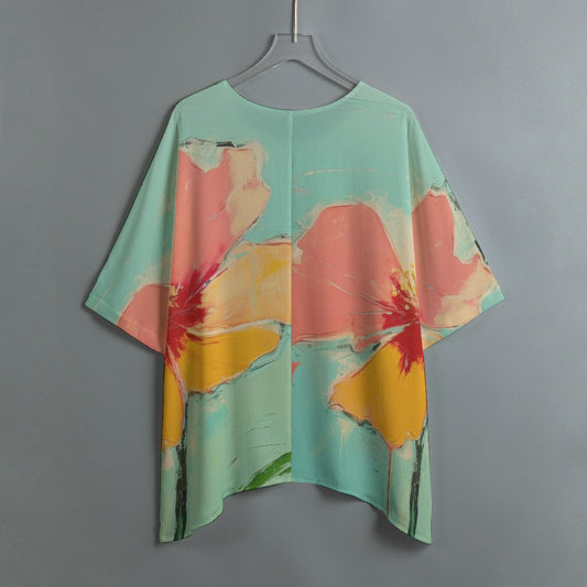 All-Over Print Women's Bat Sleeve Shirt