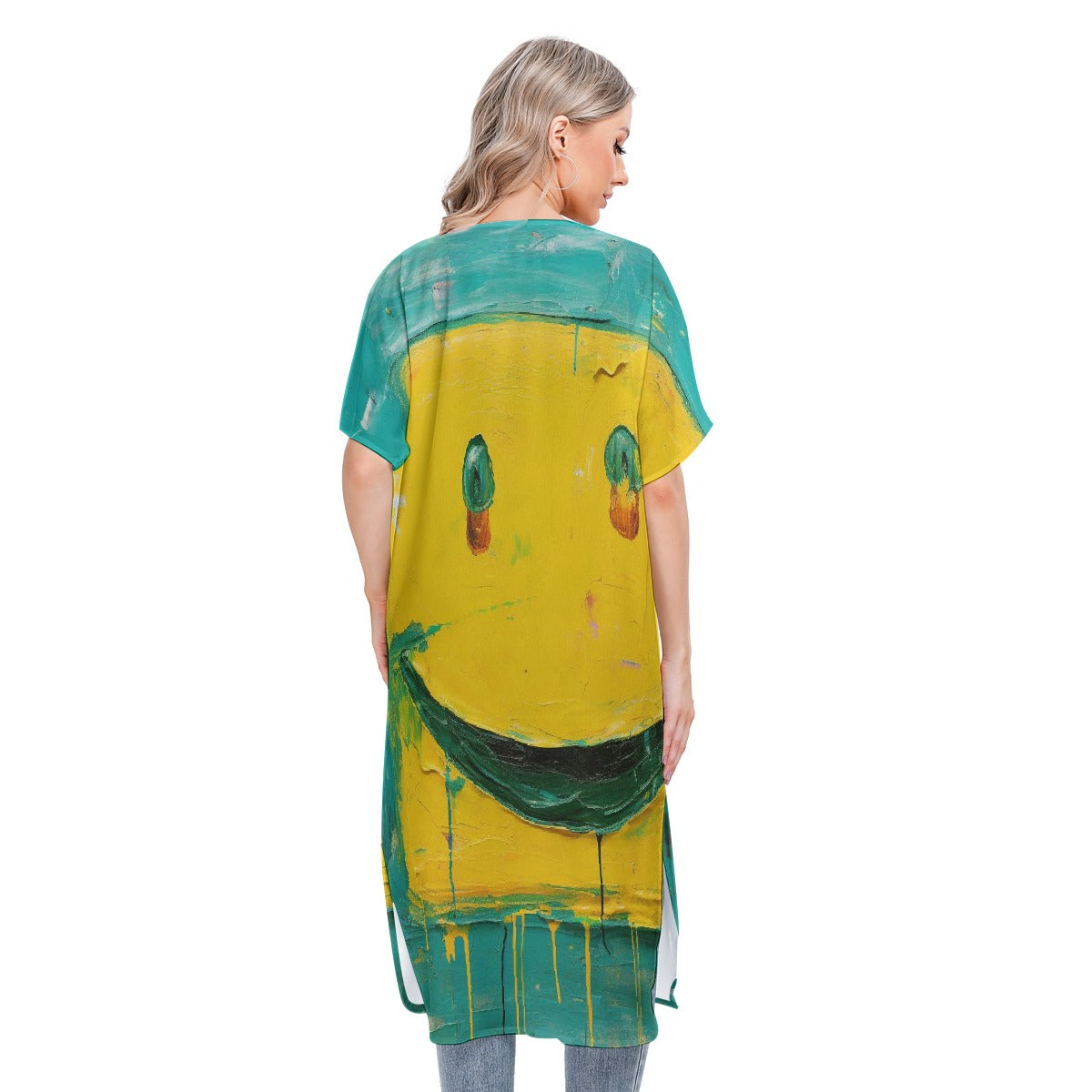 All-Over Print Women's Short Sleeve Cardigan