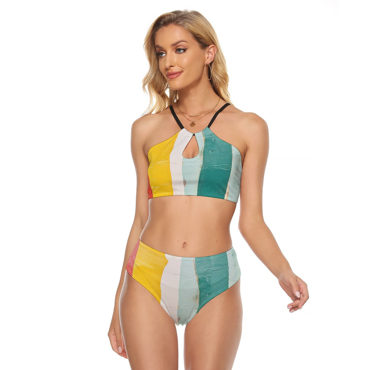 All-Over Print Women's Cami Keyhole One-piece Swimsuit