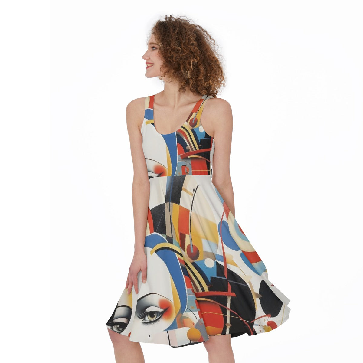 All-Over Print Women's Sleeveless Dress